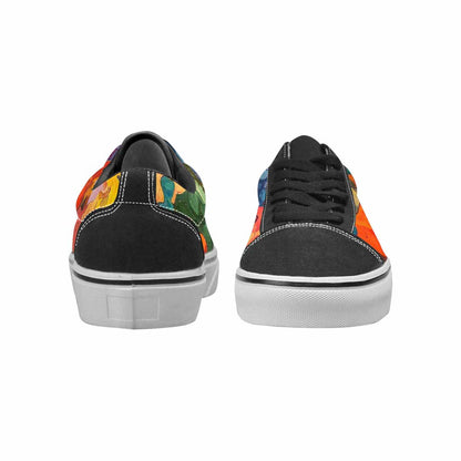 WOMEN'S Camo Patches Lace-Up Canvas Kaleidoscope Sneakers