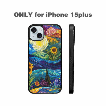 iPhone 15 Plus Case — Blend All Versions Together Melting Together, Custom Phone Case