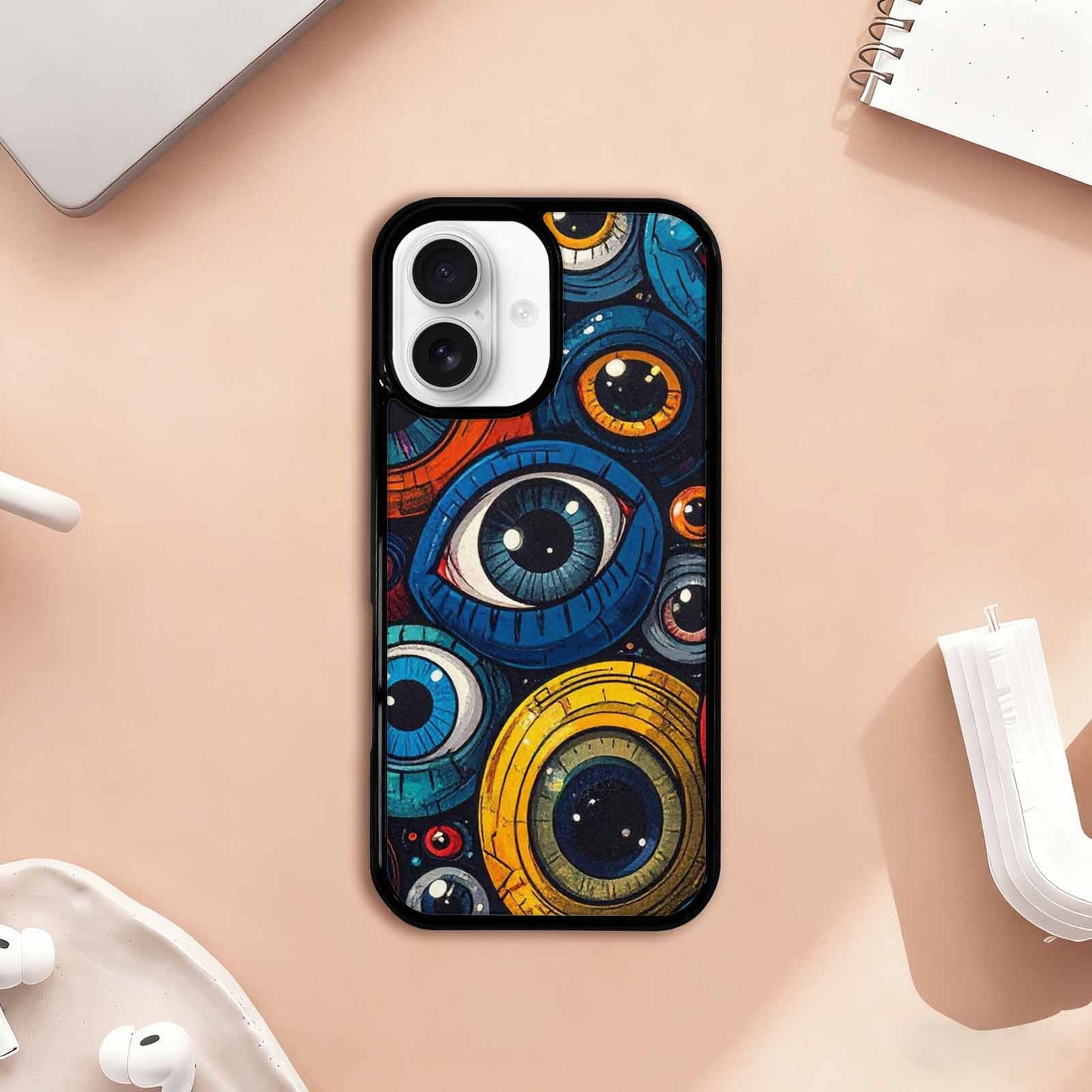 iPhone 17 Case — Cartoon Eyeballs Cartoon Cute, Original Design Phone Case