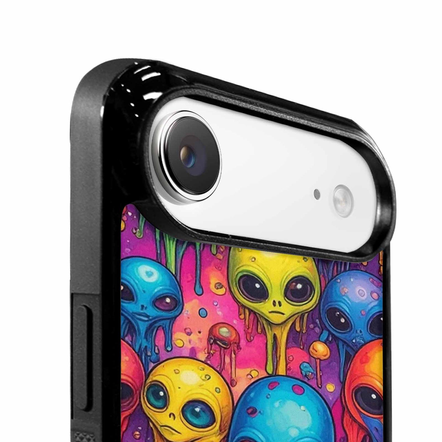 iPhone 17 Air Case — Melting Aliens Pattern Hundreds Of Alien, Unique Phone Case Design