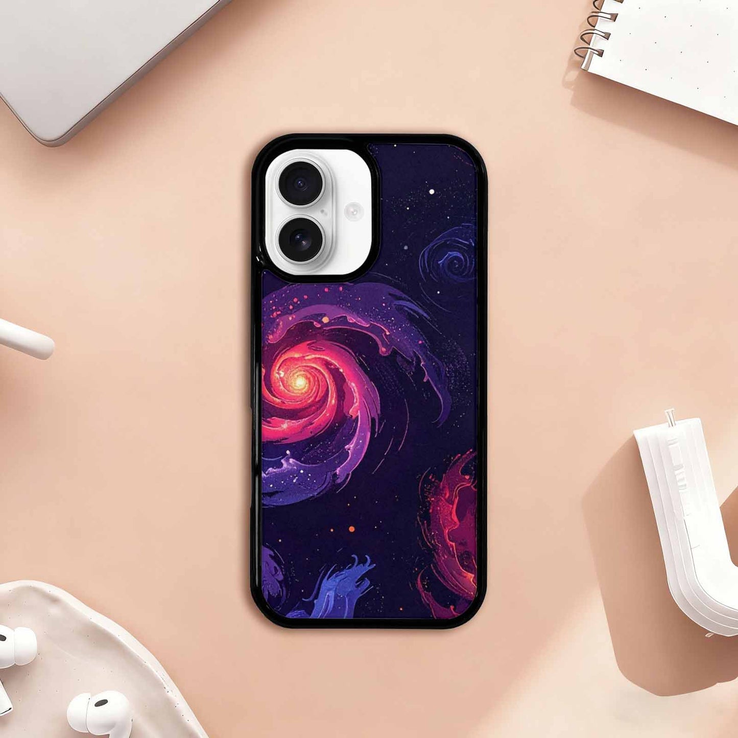 iPhone 17 Case — Galaxy Dark Art Seamless Galaxy Space, Personalized Phone Case