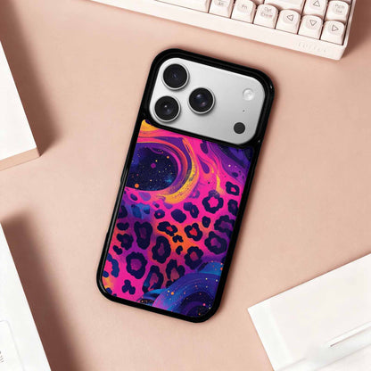iPhone 17 Pro Case — Leopard Print Galaxy Seamless Pattern Animal, Custom Designed Case Cover