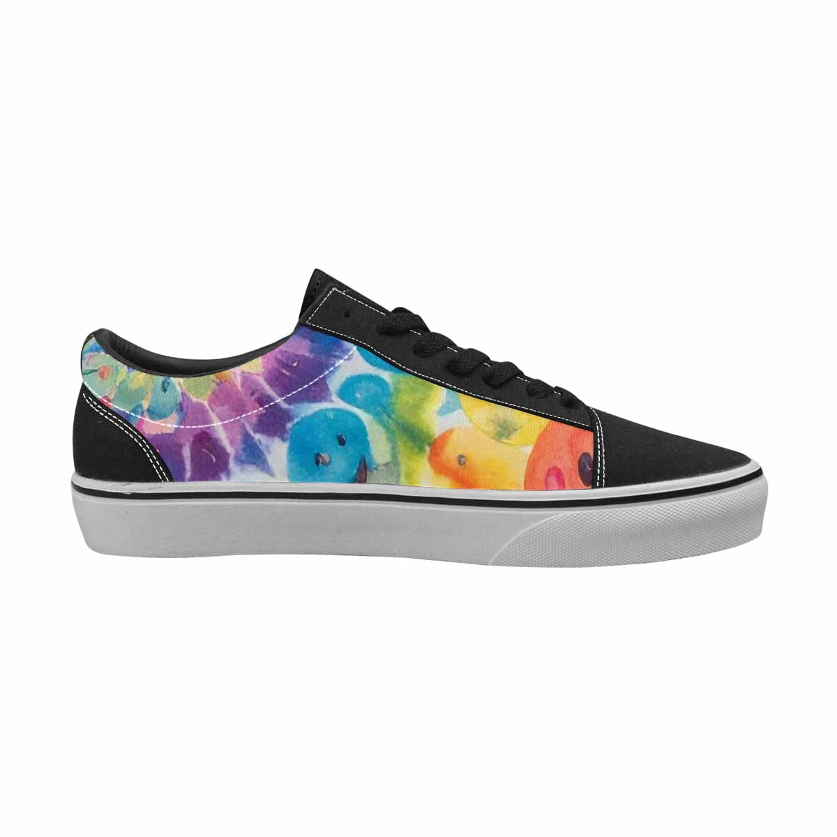 WOMEN'S Smiley Facessmiley Faces  Lace-Up Canvas Neon Fantasy Shoes