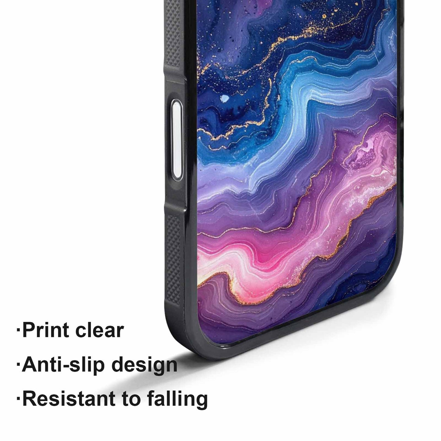 iPhone 17 Pro Case — Marble Galaxy Art Seamless Pattern Galaxy, Original Design Phone Case