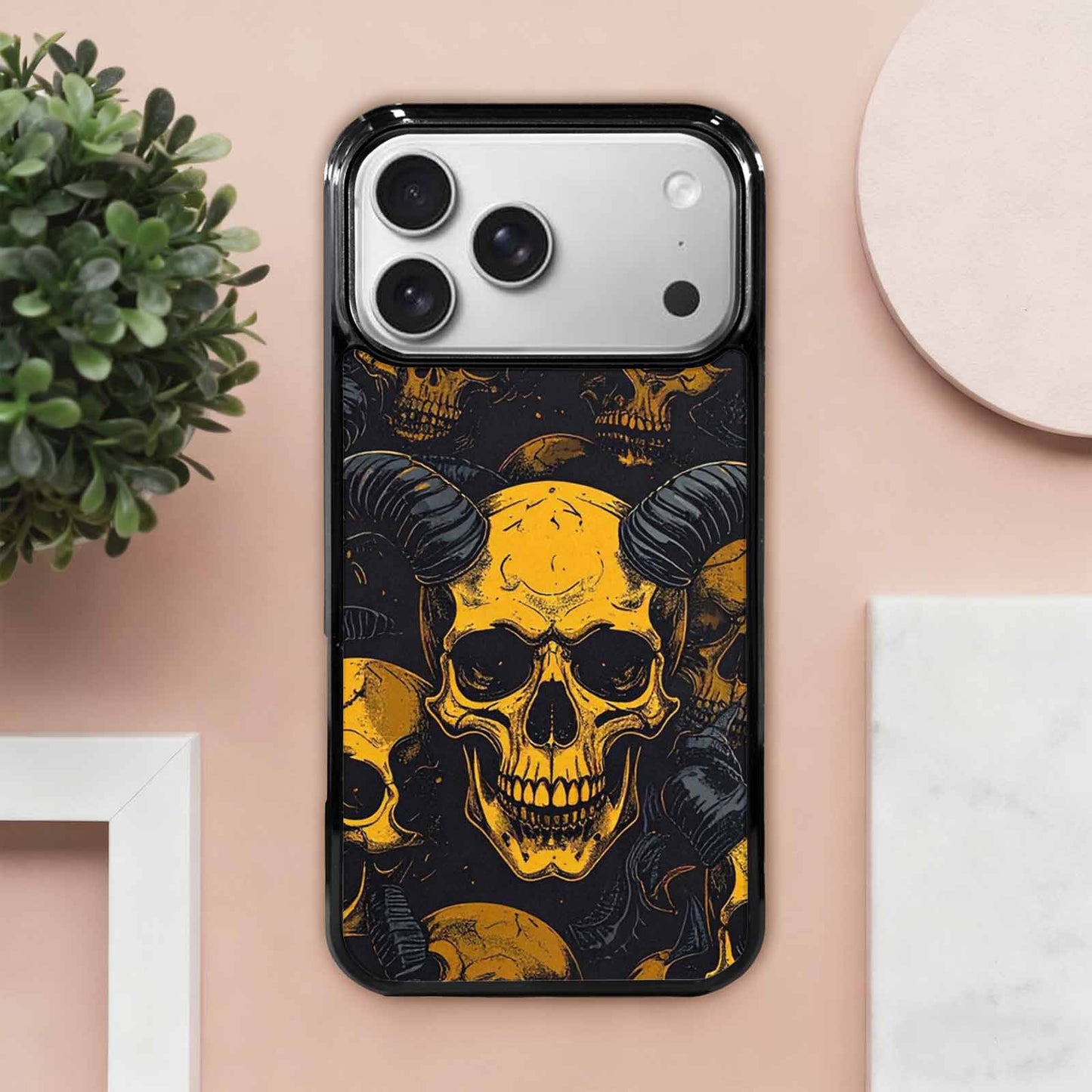 iPhone 17 Pro Max Case — Skull Dark Art Gothic Print Gothic, Customized Protective Case