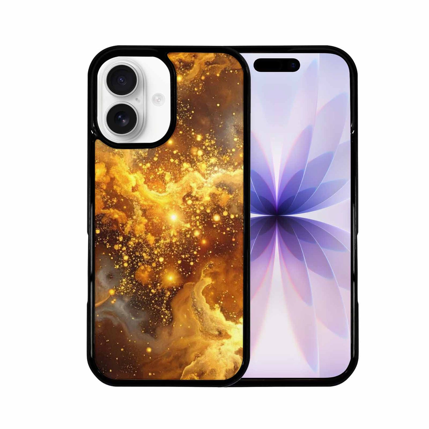 iPhone 17 Case — Galaxy Art Golden Cosmic Galaxy Space, Customized Protective Case