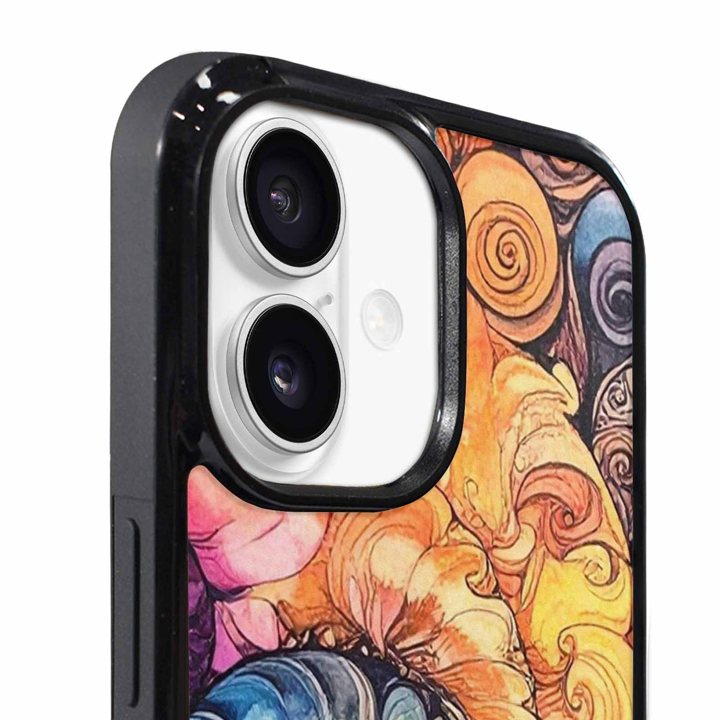 iPhone 17 Case — Tie Dye Swirls (black Tie Dye, Custom Art Phone Cover