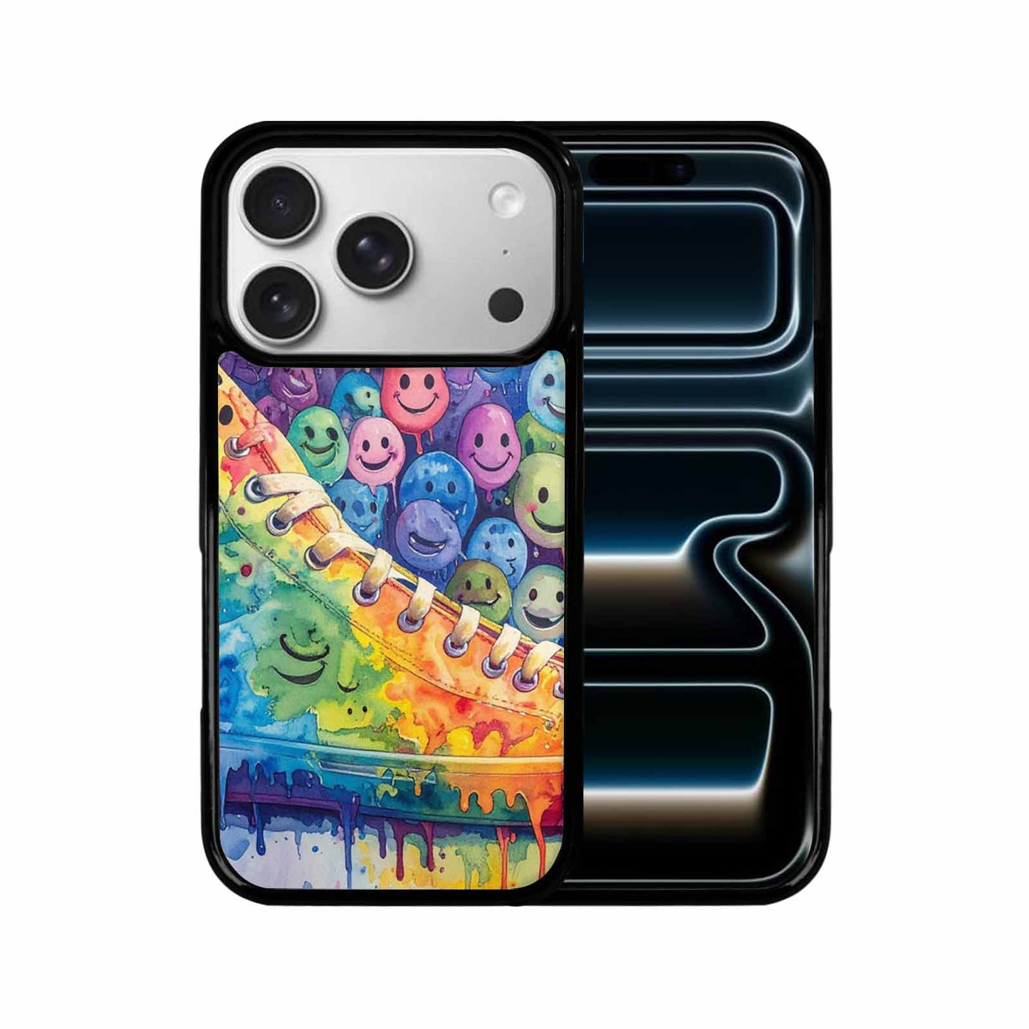 iPhone 17 Pro Case — Smiley Facessmiley Faces Tie D Original, Personalized Phone Case