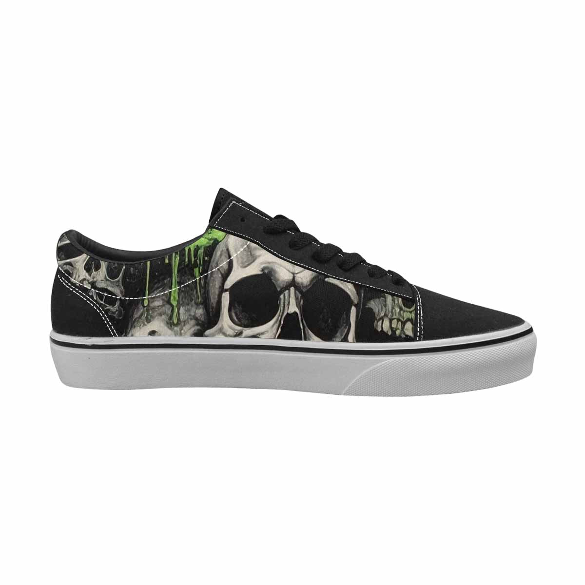 WOMEN'S Rainbow From Skull S Lace-Up Canvas Aesthetic Custom Shoes