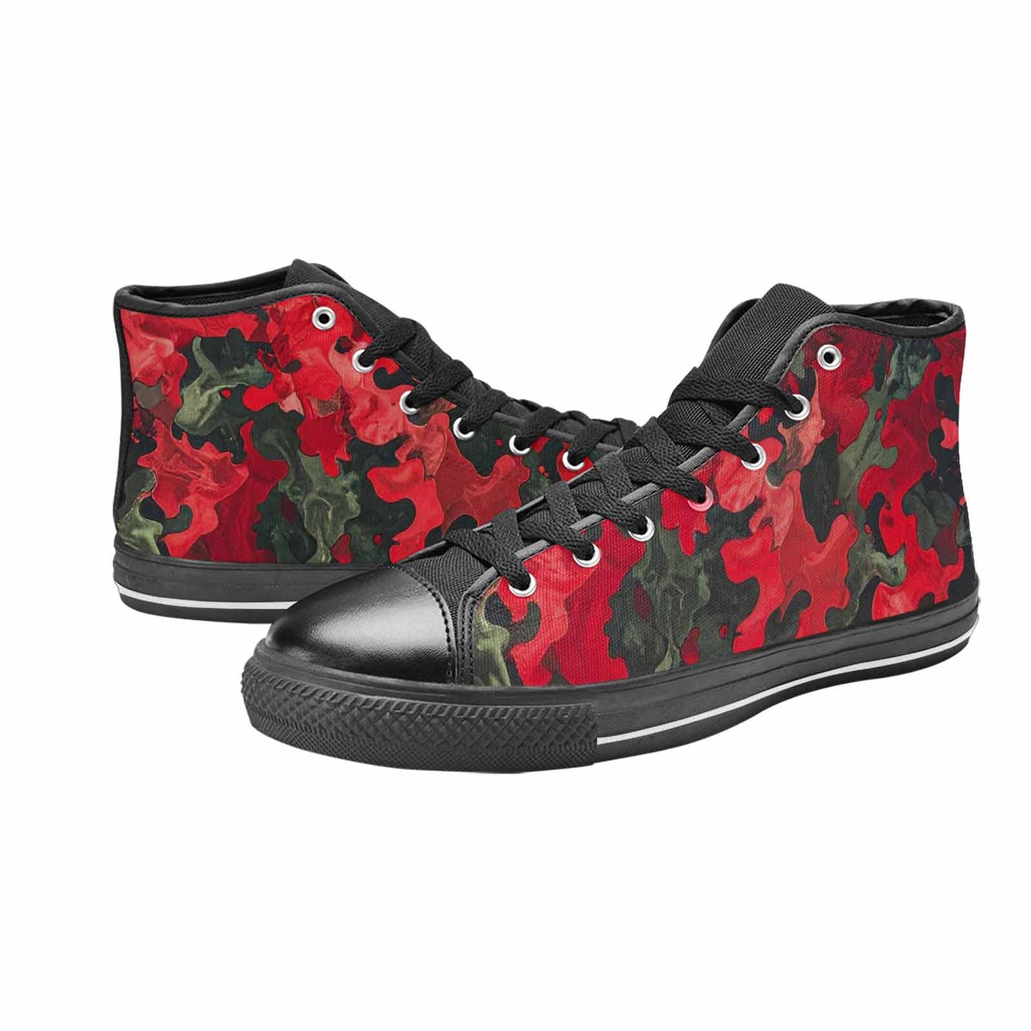 WOMEN'S Military Camouflage Blotch High Top Canvas Y2K Shoes