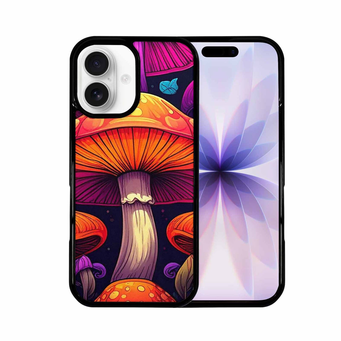 iPhone 17 Case — Psychedelic Mushroom Cartoon Pattern Cartoon Cute, Custom Art Phone Cover