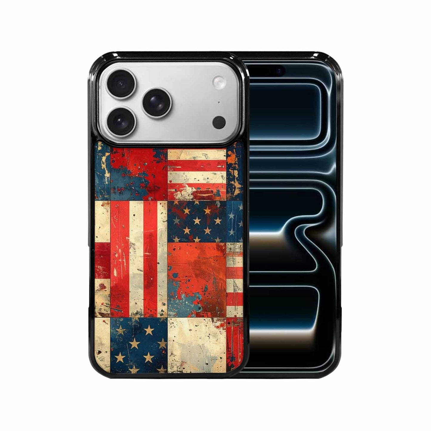 iPhone 17 Pro Max Case — Small American Flag Stars Galaxy Space, Custom Phone Case