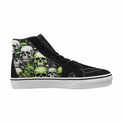 MEN'S Skulls (general) High Top Canvas Neon Fantasy Shoes