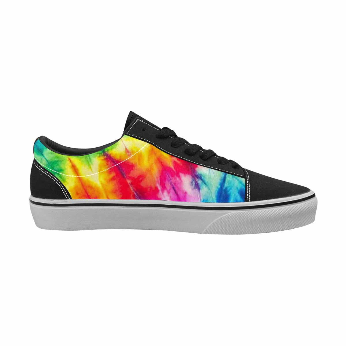 WOMEN'S Tie Dye Acid Wash Color Canvas Lace-Up Wallpaper Art Sneakers