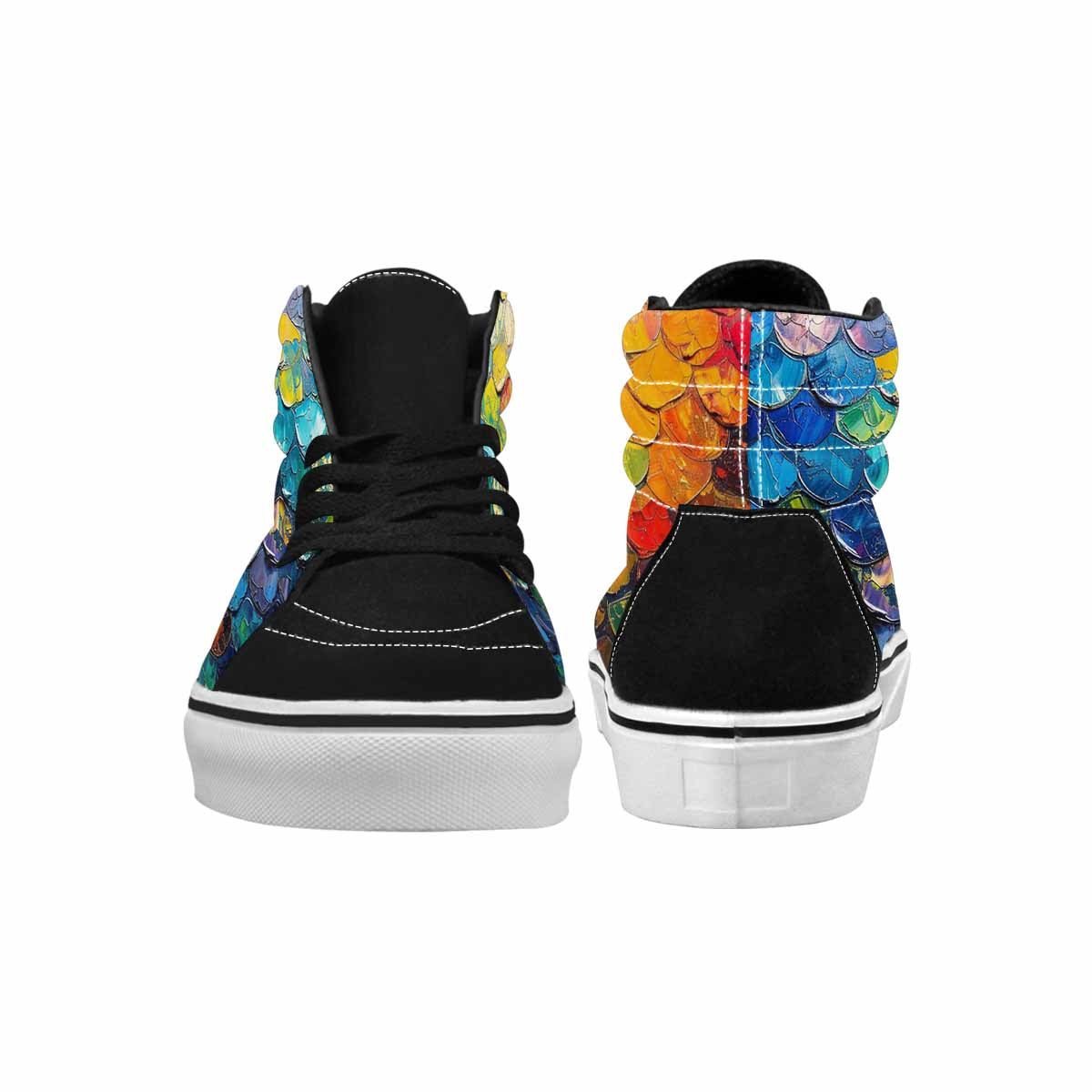 MEN'S Reptile Scale High Top Canvas Grunge Shoes