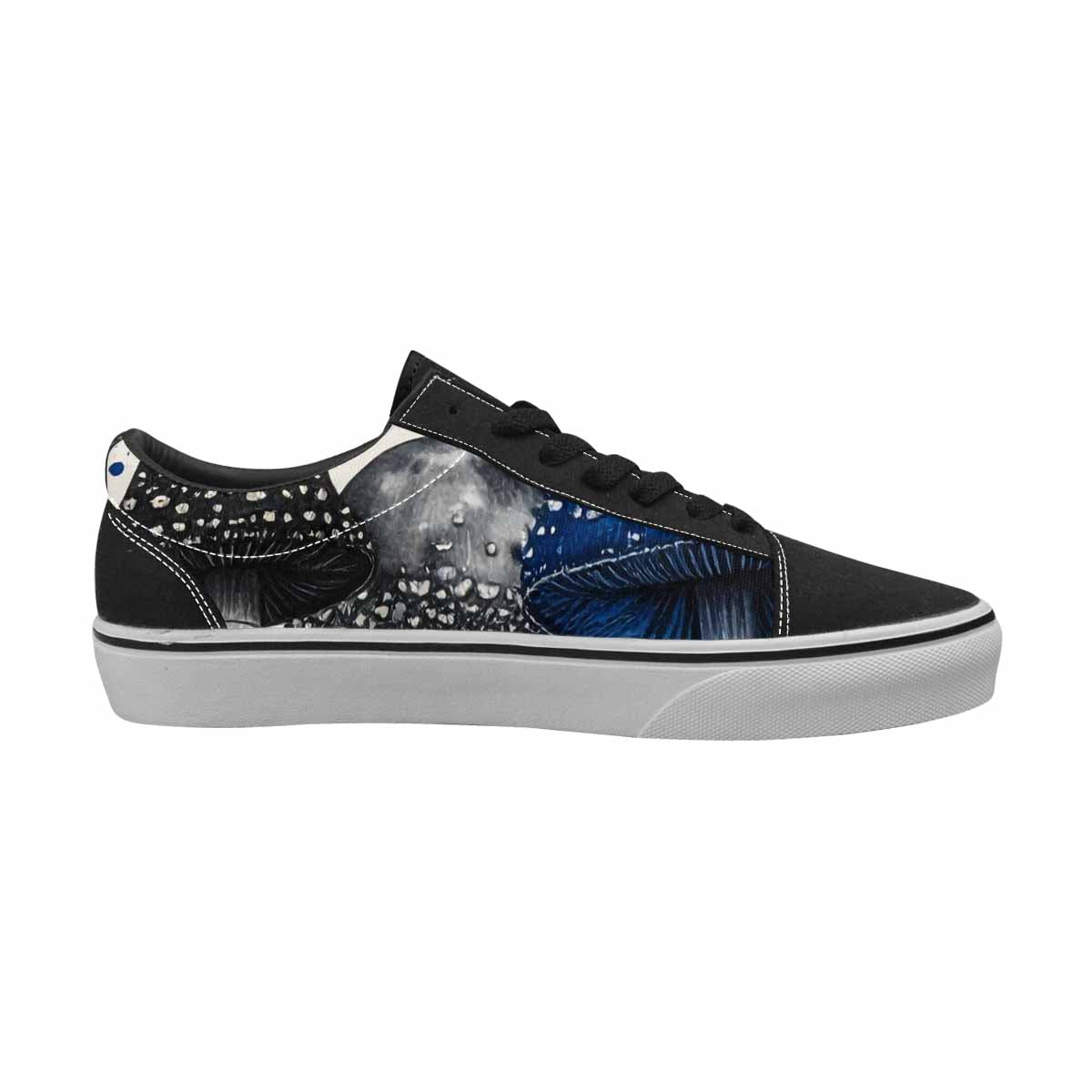 WOMEN'S Mushrooms (general) Lace-Up Canvas Kaleidoscope Custom Sneakers