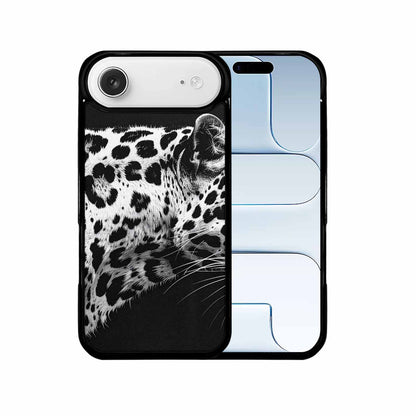 iPhone 17 Air Case — Leopard Print Black And White Animal, Customized Protective Case