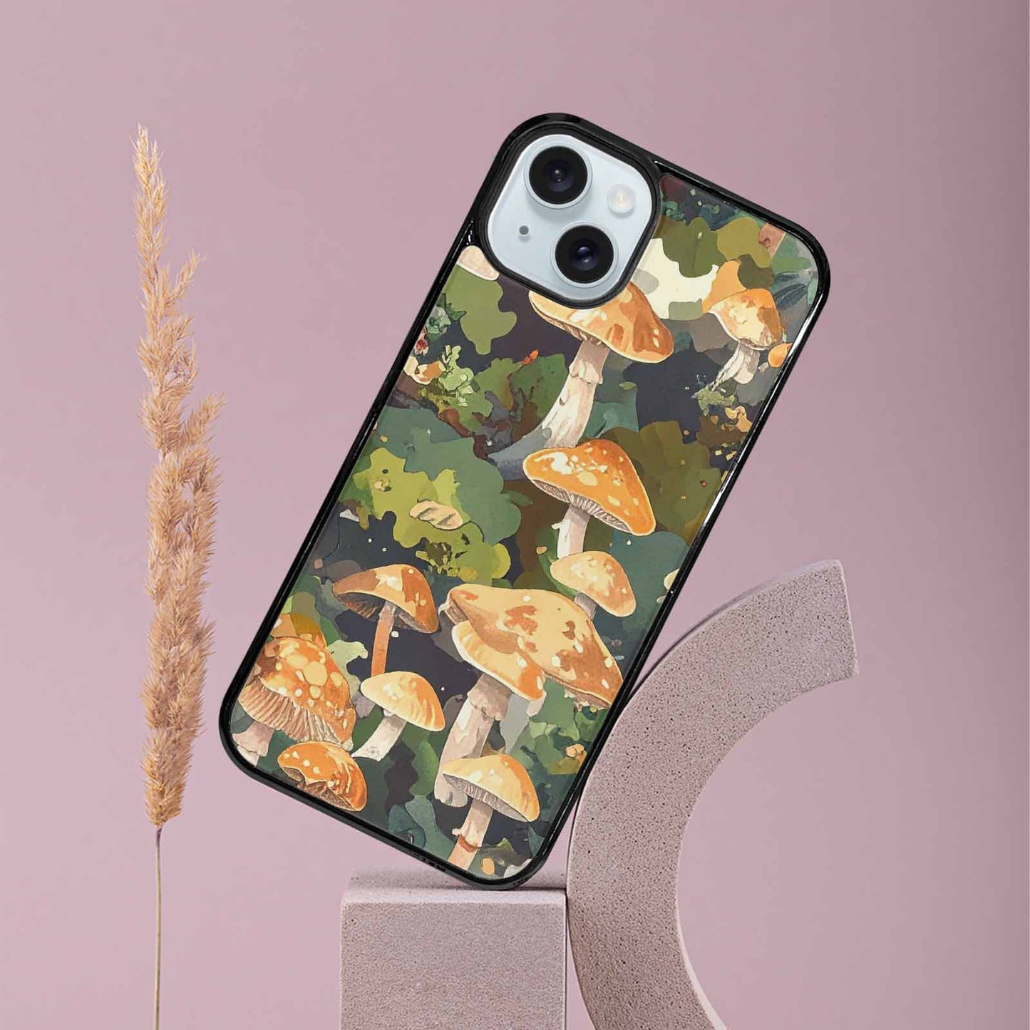 iPhone 15 Plus Case — Mushrooms Camomushrooms Patter 9y1, Original Design Phone Case