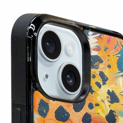 iPhone 15 Plus Case — Full Color Vibrant Animal Print Animal, Custom Designed Case Cover