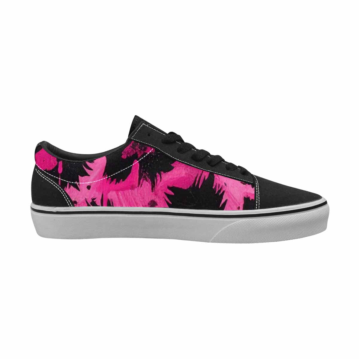 WOMEN'S Animal Print Lace-Up Canvas Grunge Custom Shoes