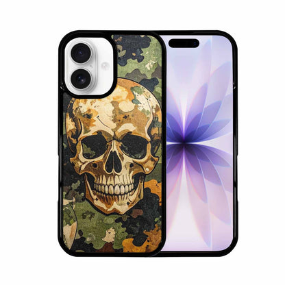 iPhone 17 Case — Military Camo Texture Combined Gothic Skulls, Original Design Phone Case