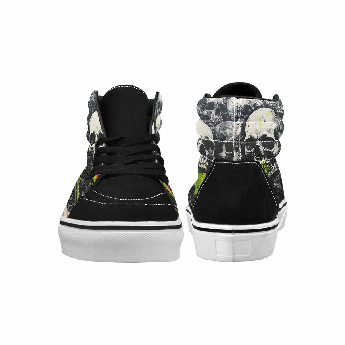 MEN'S Rainbow From Skull S High Top Canvas Vivid Sneakers