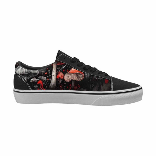 WOMEN'S Rainbow Drip Mushrooms Lace-Up Canvas Kaleidoscope Sneakers