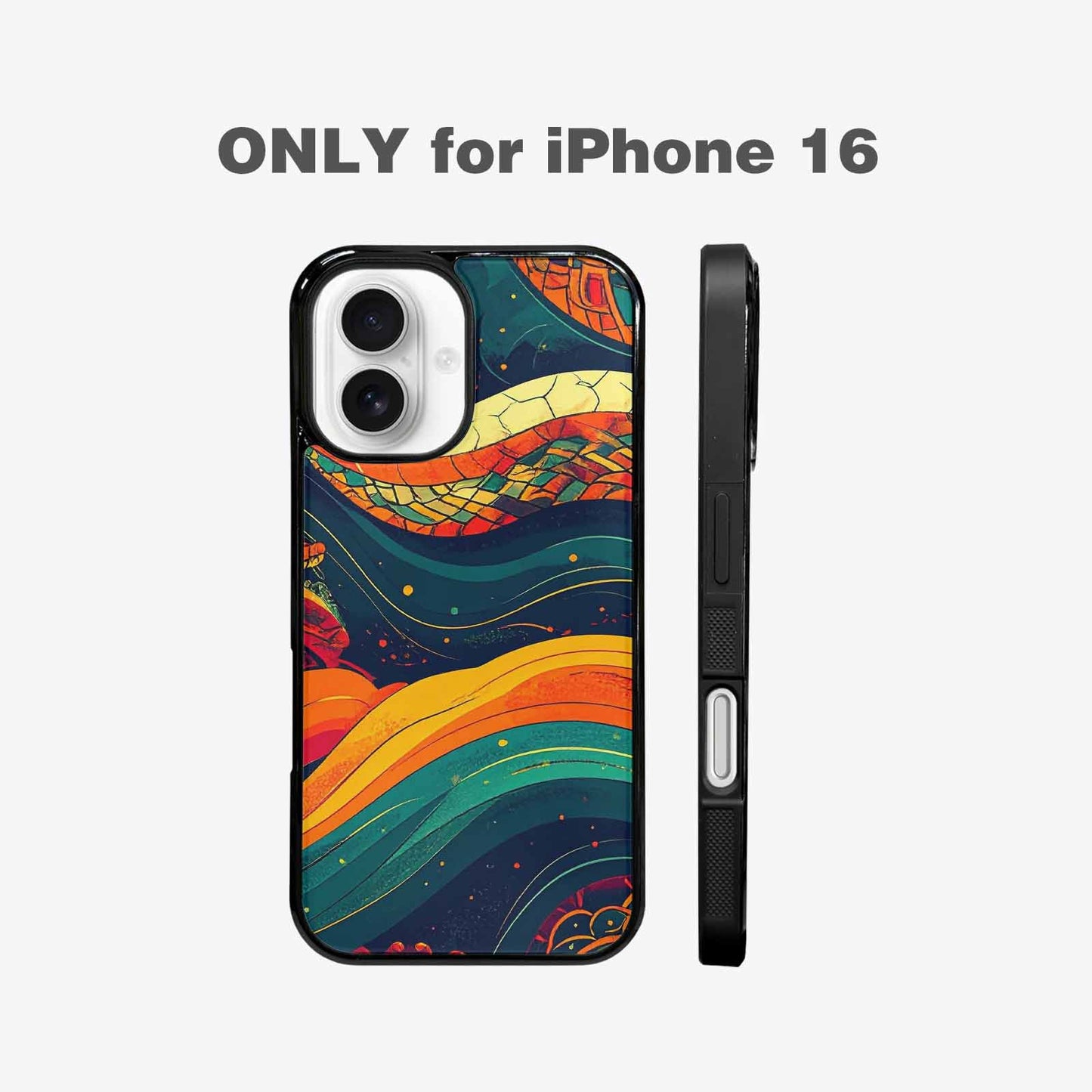 iPhone 16 Case — Hippie Serpent Pulse, Custom Phone Case