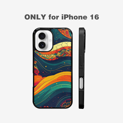 iPhone 16 Case — Hippie Serpent Pulse, Custom Phone Case