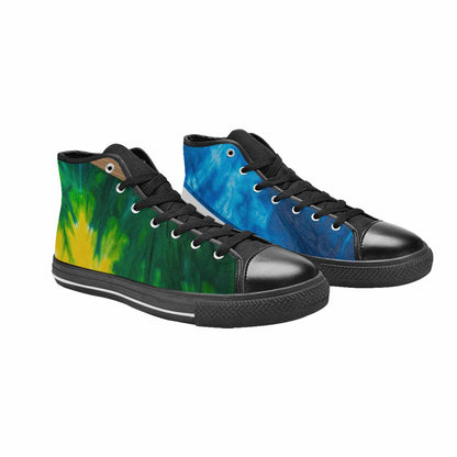 WOMEN'S Tie Dye Classic High Top Canvas Aesthetic Custom Shoes