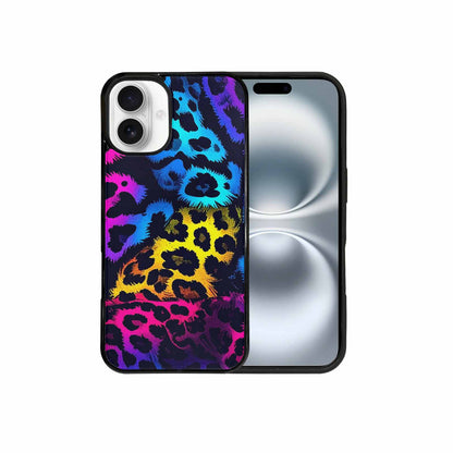 iPhone 16 Plus Case — Leopard Print Neon, Custom Print Case Cover