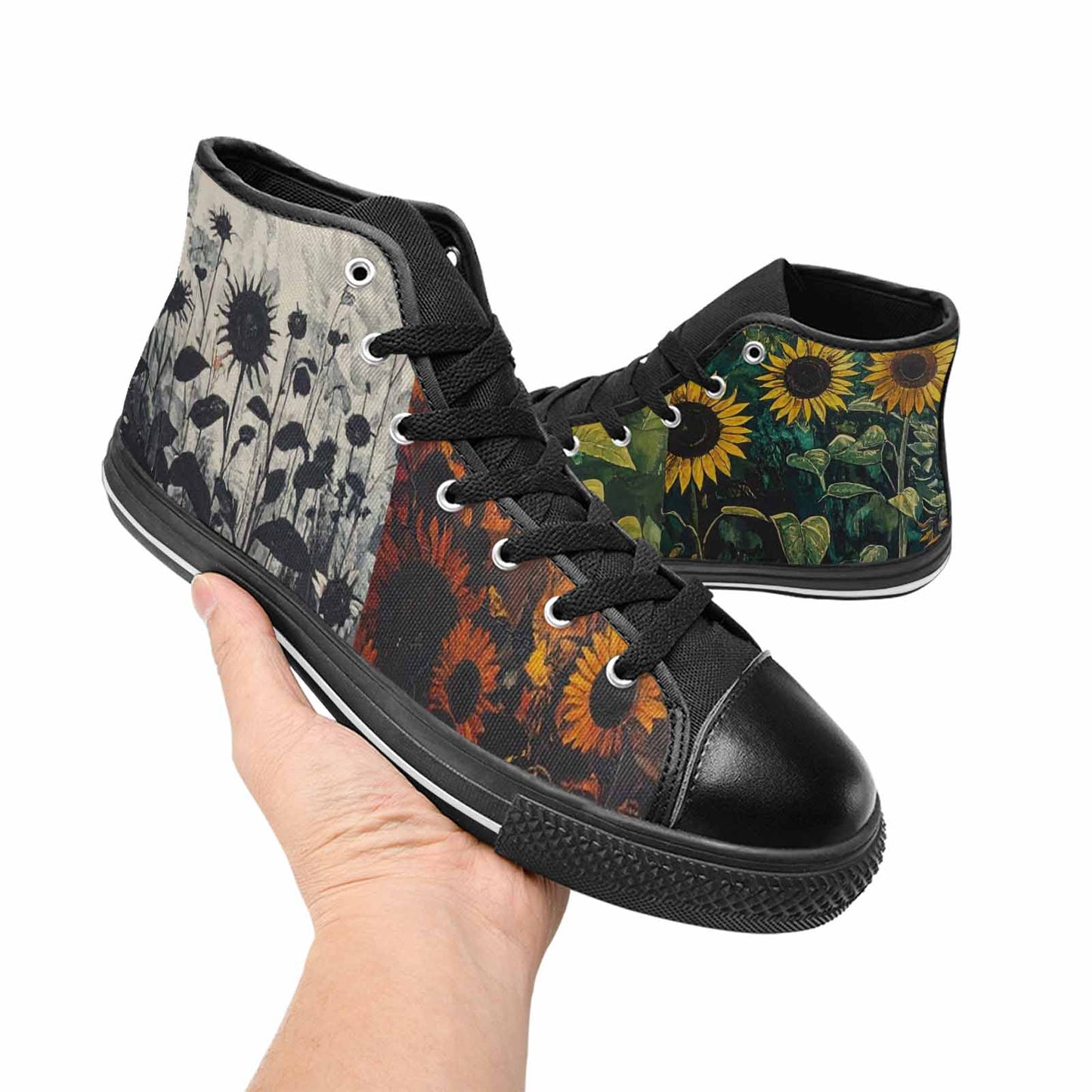 WOMEN'S Blend Melt Them High Top Canvas Aesthetic Custom Shoes