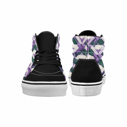 MEN'S Genderqueer Flag Color High Top Canvas Vivid Shoes