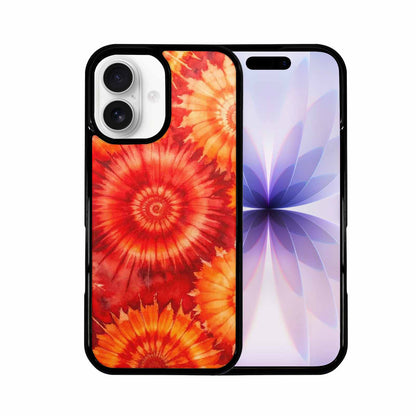iPhone 17 Case — Tie Dye Red Orange Tie Dye, Custom Printed Phone Case