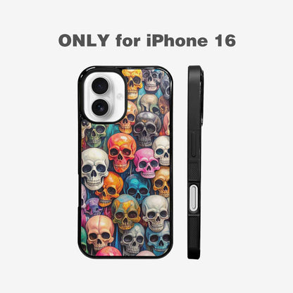 iPhone 16 Case — Skulls Marbleskulls Pattern Ctw, Personalized Phone Case