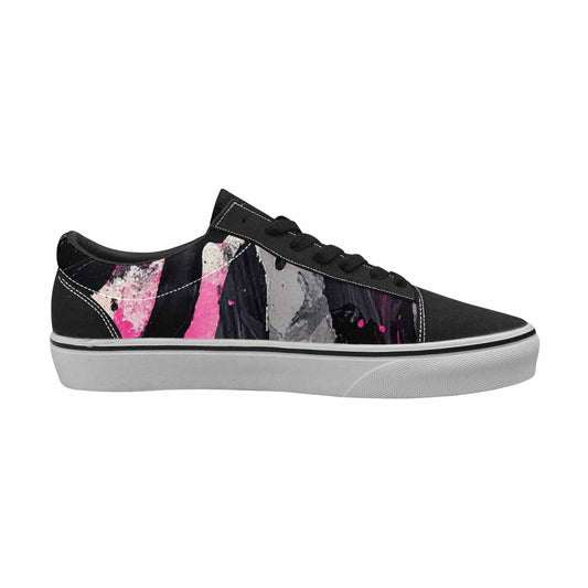 MEN'S Zebra Stripe Burst Lace-Up Canvas Vivid Custom Sneakers