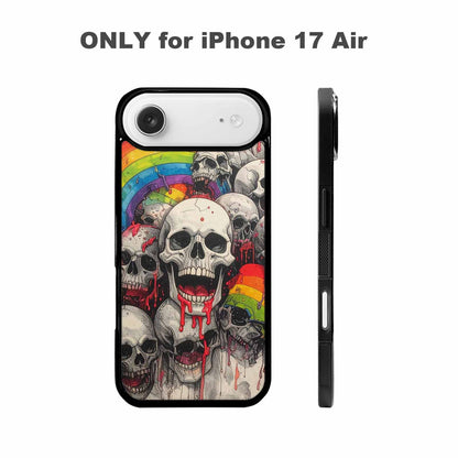 iPhone 17 Air Case — Rainbow From Skulls Mouth Black Gothic, Personalized Phone Case