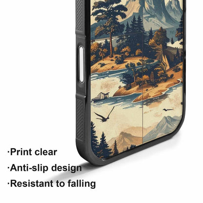 iPhone 17 Case — Vintage Travel Artwork Pattern Retro Vintage, Custom Made Phone Cover