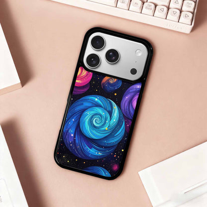 iPhone 17 Pro Case — Rose Galaxy Art Seamless Pattern Galaxy, Custom Art Phone Cover
