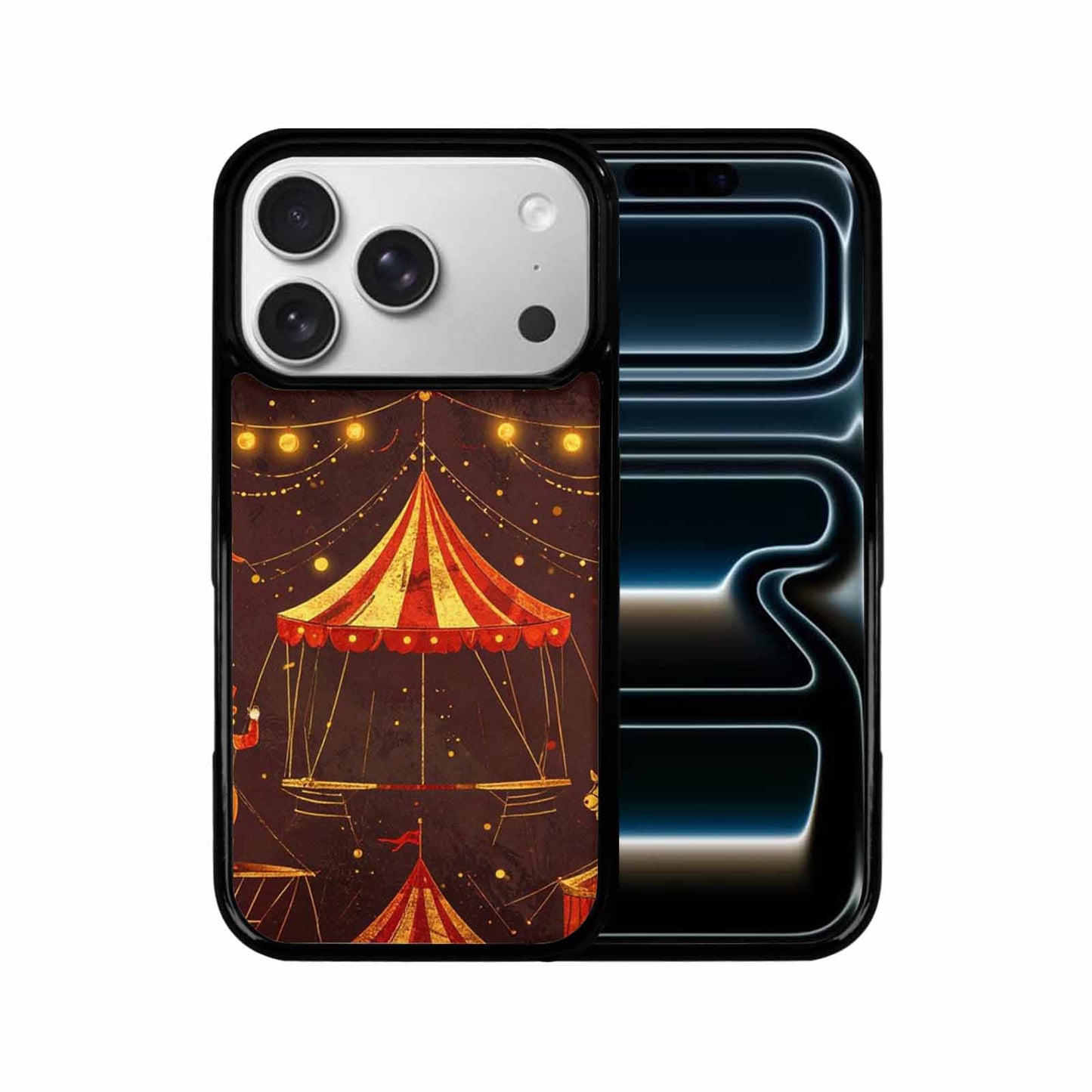 iPhone 17 Pro Case — Vintage Circus Art Pattern Retro Vintage, Custom Printed Phone Case