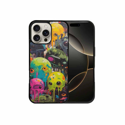 iPhone 16 Pro Max Case — Aliens Camomelting Aliens Patt Sex, Customized Protective Case