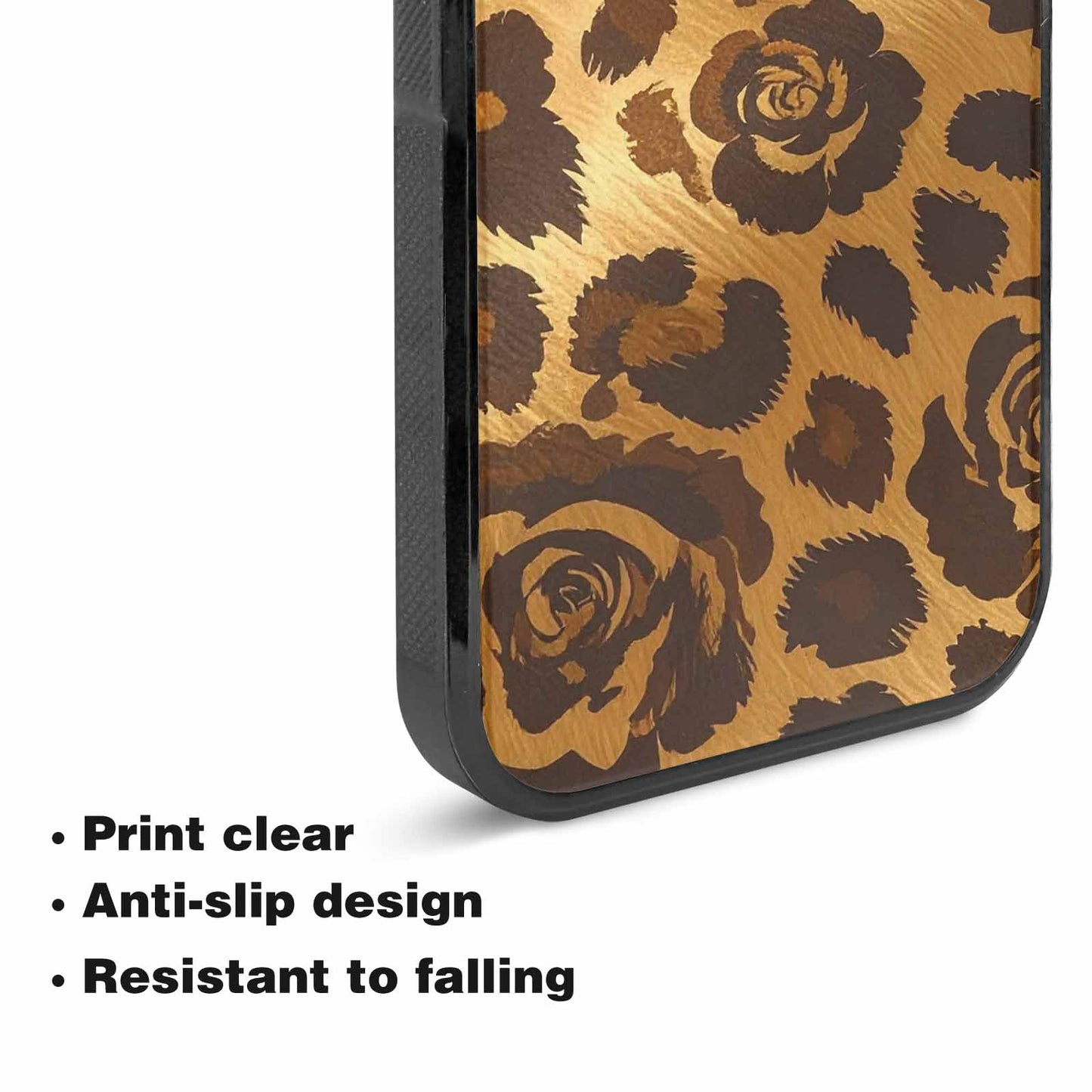 iPhone 15 Case — Classic Leopard Print Warm Golden Tan, Original Design Phone Case