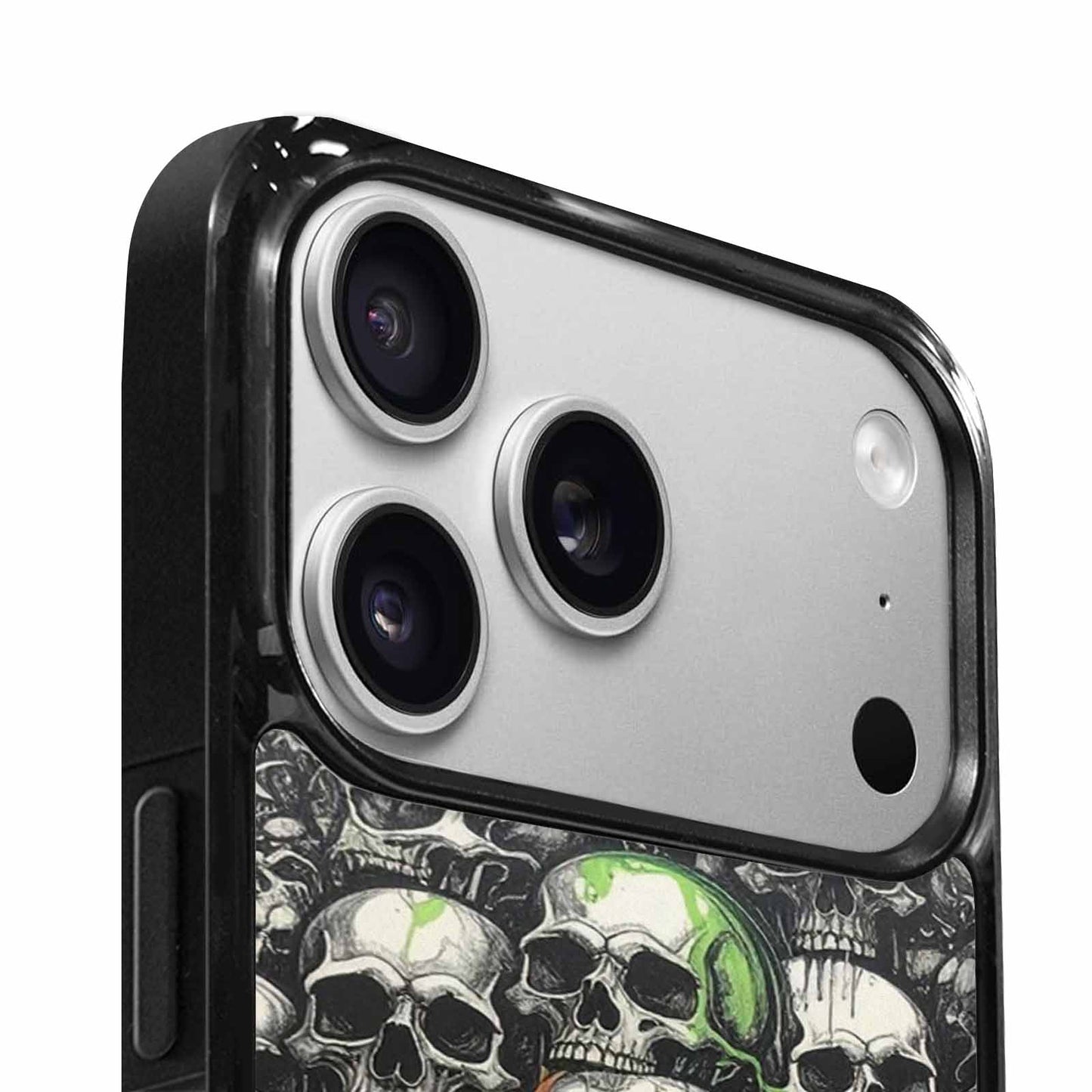 iPhone 17 Pro Case — Rainbow From Skulls Mouth Black Gothic, Custom Art Phone Cover