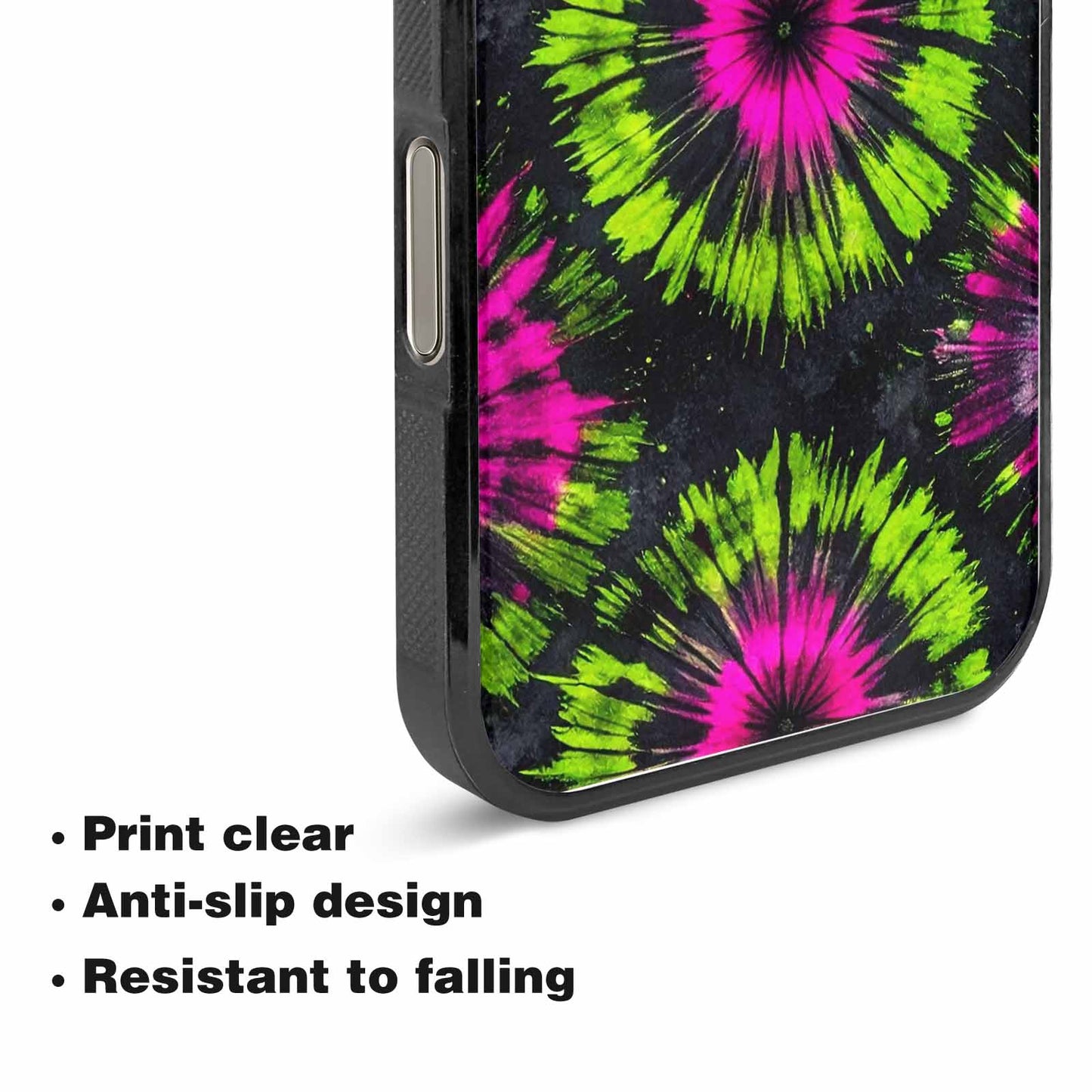 iPhone 15 Pro Max Case — Acid Wash Tie Dye Neon Custom, Custom Phone Case