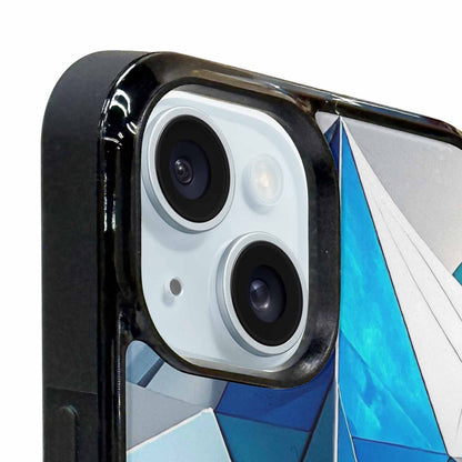 iPhone 15 Plus Case — Geometric Origami Art Pattern, Custom Art Phone Cover