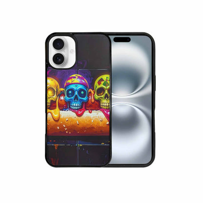 iPhone 16 Plus Case — Toxic Skeleton Hot Dog Eye Small, Personalized Phone Case