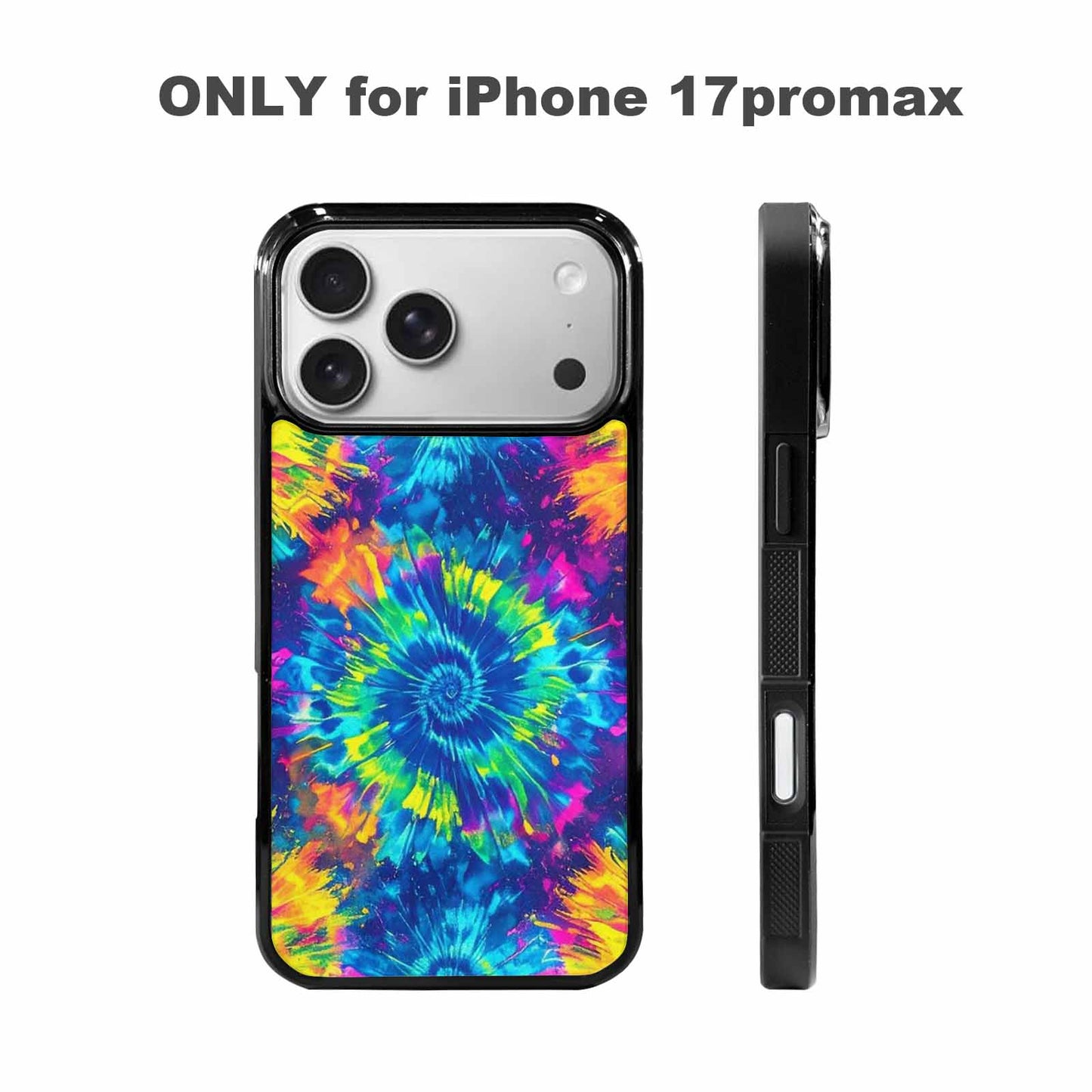 iPhone 17 Pro Max Case — Tie Dye Neon Acid Tie Dye, Custom Made Phone Cover