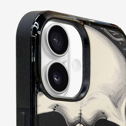 iPhone 16 Case — 20 Skulls Overlapping Seamless Tileable Pattern, Original Design Phone Case