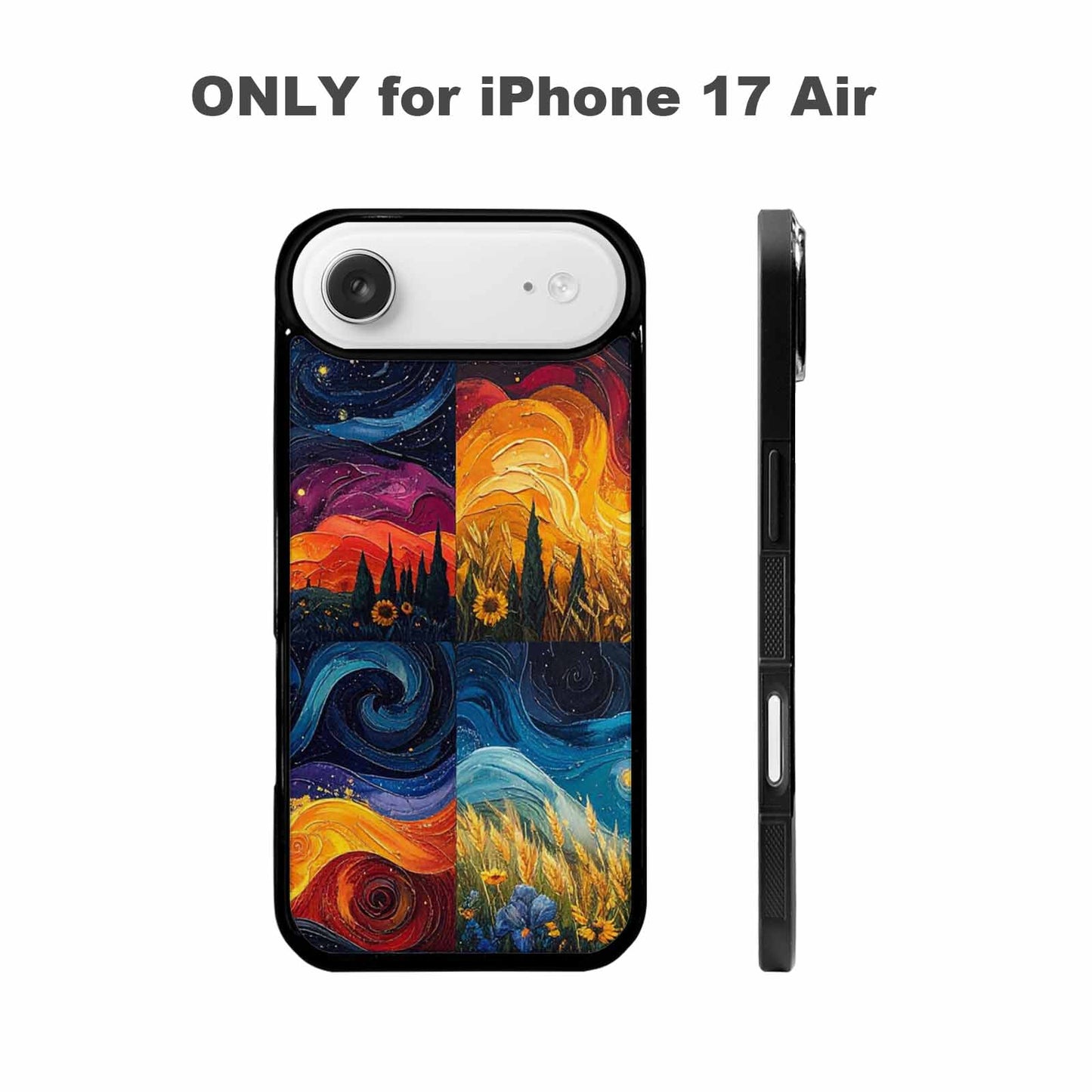 iPhone 17 Air Case — Small Van Gogh Style Swirl Galaxy, Original Design Phone Case