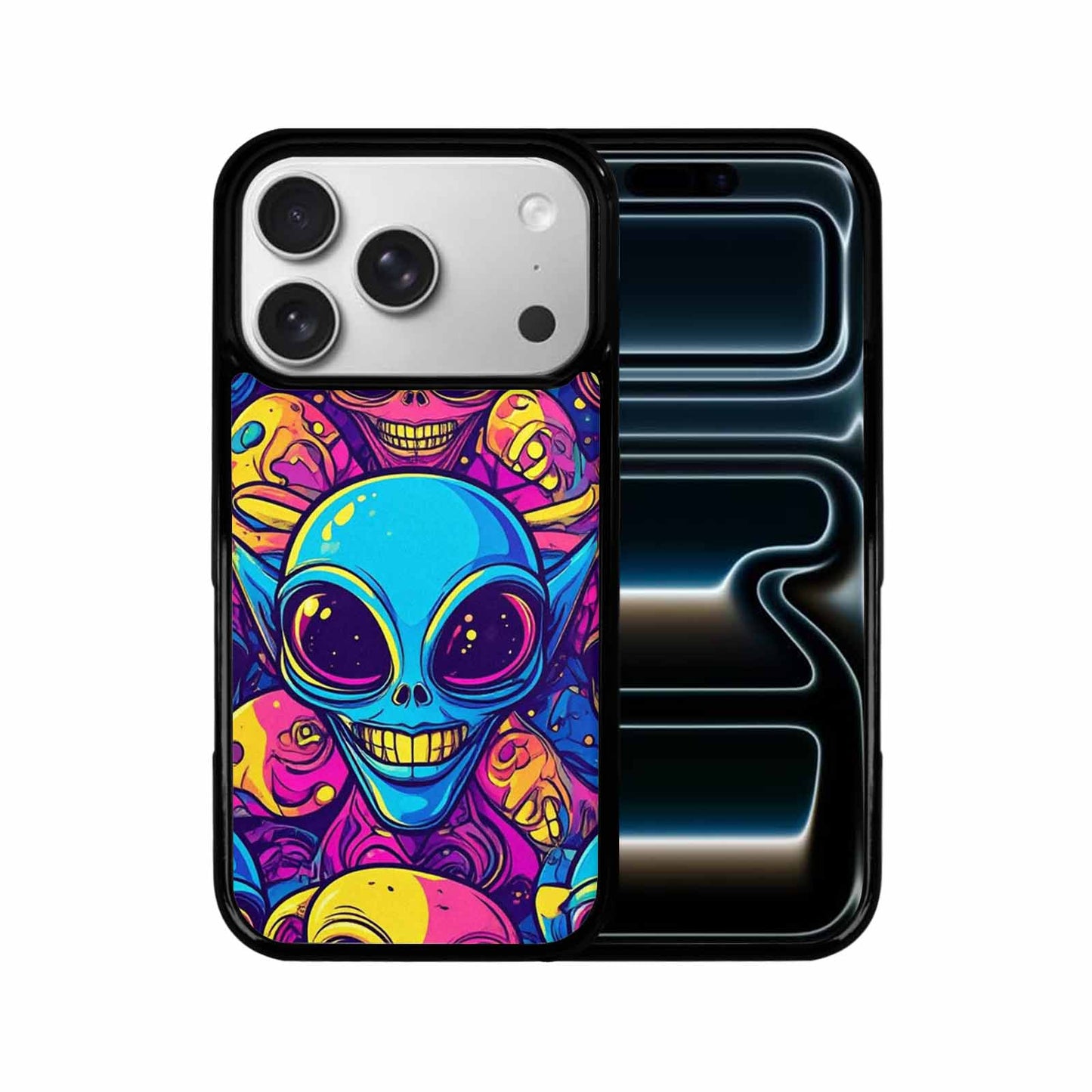 iPhone 17 Pro Case — Alien Ufo Cartoon Art Pattern Alien, Custom Art Phone Cover